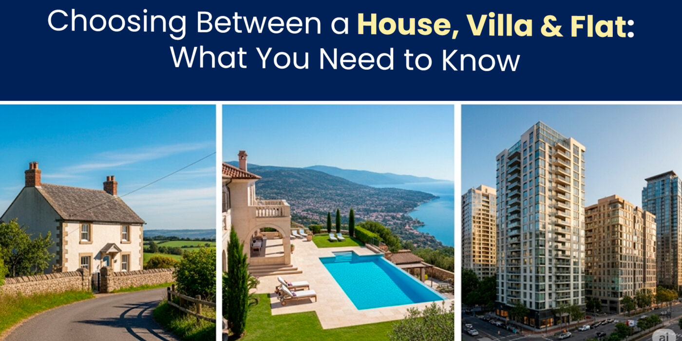 Choosing Between a House, Villa & Flat What You Need to Know